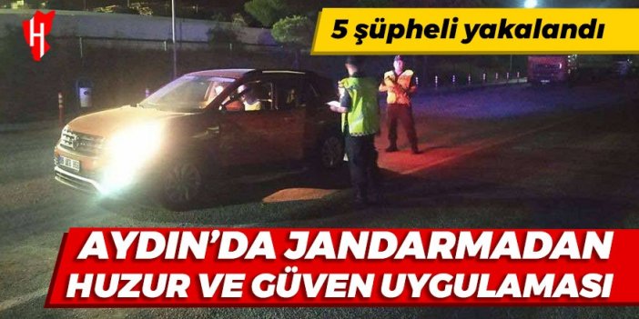 Jandarma Vale ve Özel Güvenlik Hizmetleri'ne Denetim Yaptı: 5 şüpheli yakalandı