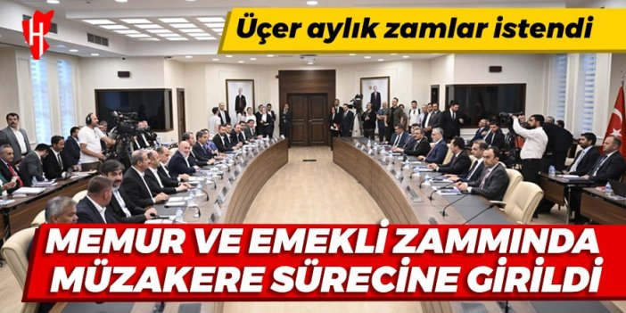 Memur ve emekli zammında müzakere sürecine girildi