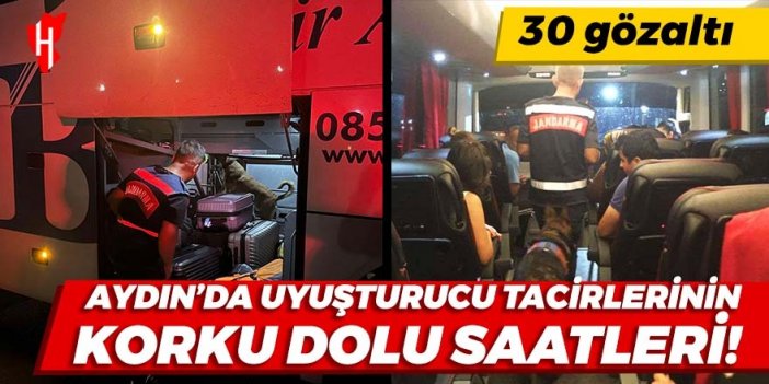 Aydın’da uyuşturucu operasyonları: 30 gözaltı