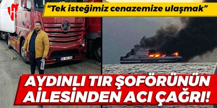 Aydınlı tır şoförünün ailesinden acı çağrı: Tek isteğimiz cenazemize ulaşmak