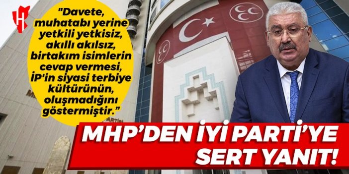 MHP'den İYİ Parti'ye sert  yanıt!