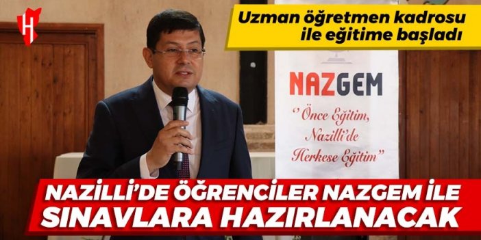 Nazilli'de öğrenciler NAZGEM ile sınavlara hazırlanacak