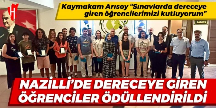 Nazilli’de dereceye giren öğrenciler ödüllendirildi