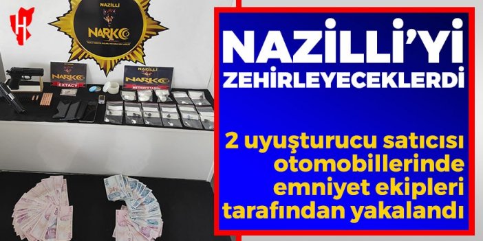 Denizli’den Nazilli’ye uyuşturucu getiren 2 kişi yakalandı