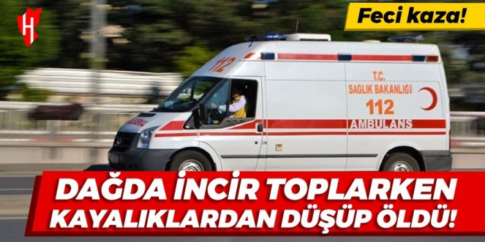 Feci kaza! Dağda incir toplarken kayalıklardan düşen kişi öldü