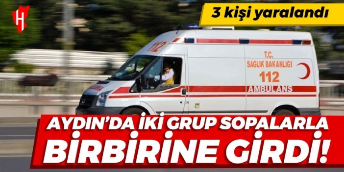 Aydın'da husumetli iki grup arasında kavga çıktı! 3 kişi yaralandı