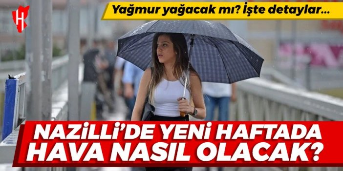 Meteoroloji yayınladı: Nazilli'de yeni haftada hava nasıl olacak, yağmur yağacak mı? İşte Nazilli'nin 5 günlük hava durumu...