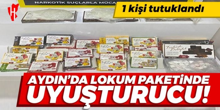 Aydın'da lokum paketlerinde uyuşturucu çıktı: 1 kişi tutuklandı