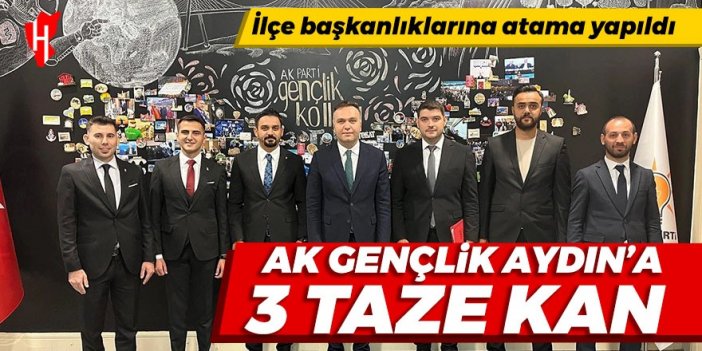 AK Gençlik Aydın’a 3 taze kan: Üç ilçe gençlik kollarında değişim