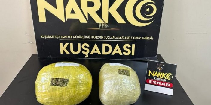 Aydın'da 1 kilo 200 gram esrar ele geçirildi