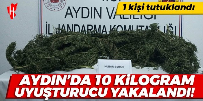 Aydın'da 10 kilogram uyuşturucu yakalandı: 1 kişi tutuklandı