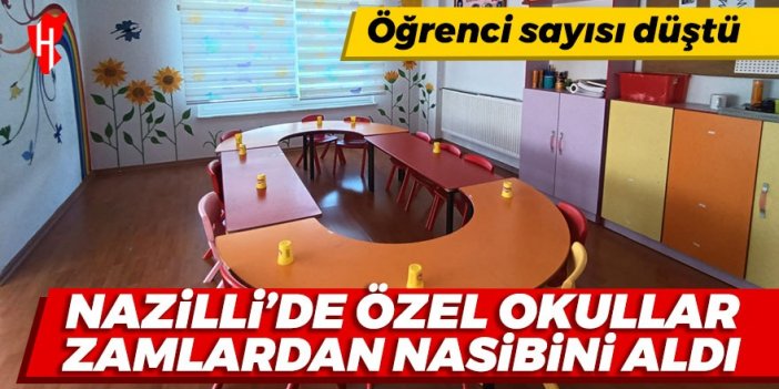 Nazilli’de özel okul ücretlerine gelen zam, öğrenci sayısını düşürdü