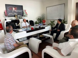 Aydın'lı İnşaatçılar Başkan Özakcan’a Ziyaret Etti