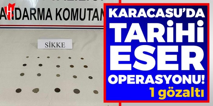 Karacasu’da tarihi eser operasyonu: 1 gözaltı