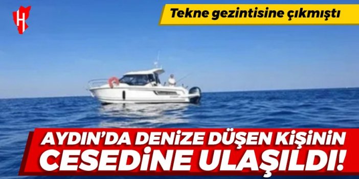 Aydın'da denize düşen kişinin cesedine ulaşıldı