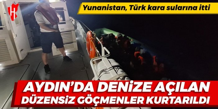 Aydın'da denize açılan düzensiz göçmenler kurtarıldı