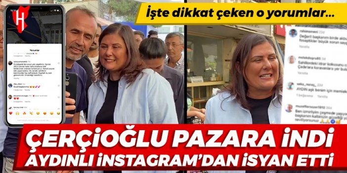 Çerçioğlu pazara indi vatandaş sosyal medyadan isyan etti