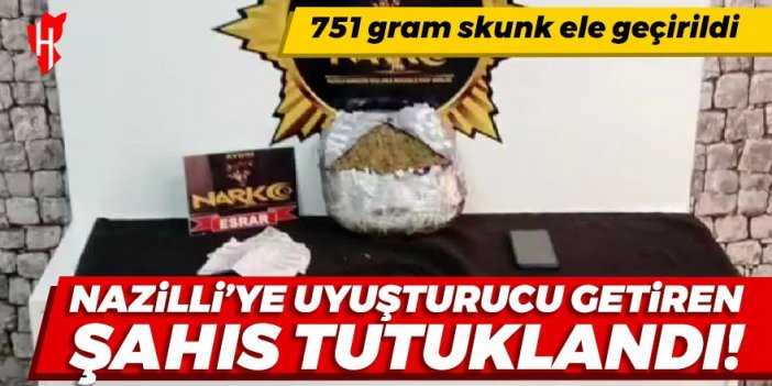 Nazilli’ye uyuşturucu getiriyordu, tutuklandı