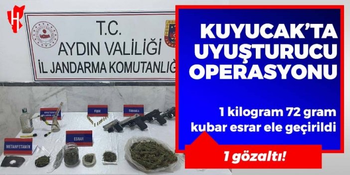 Kuyucak’ta uyuşturucu operasyonu: 1 gözaltı