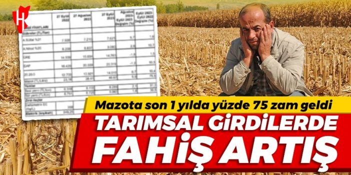 Tarımsal girdilerde fahiş artış!