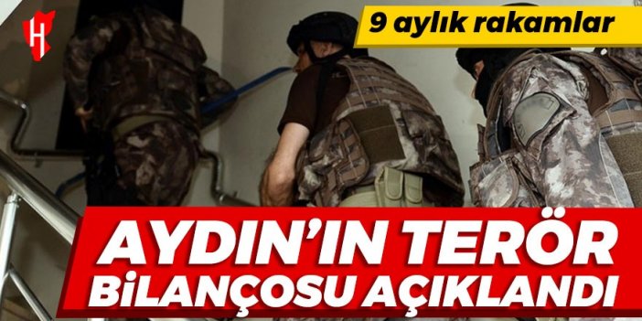 Aydın’da 9 aylık terör operasyonu bilançosu: 150 gözaltı, 26 tutuklama