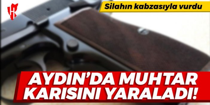 Aydın'da muhtar, karısını yaraladı: Eşinin başına silah kabzasıyla vurdu