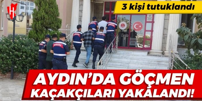 Aydın'da göçmen kaçakçıları yakalandı!