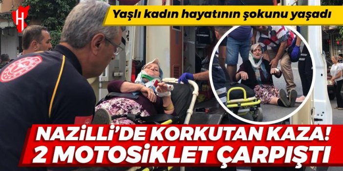 Nazilli’de iki motosikletin çarpıştığı kazada 1 yaralı