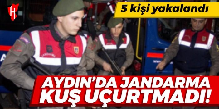 Aydın'da jandarma kuş uçurtmadı!