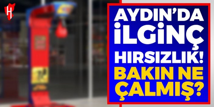 Aydın'da ilginç hırsızlık: Boks makinesi çaldığı iddiasıyla 1 kişi yakalandı