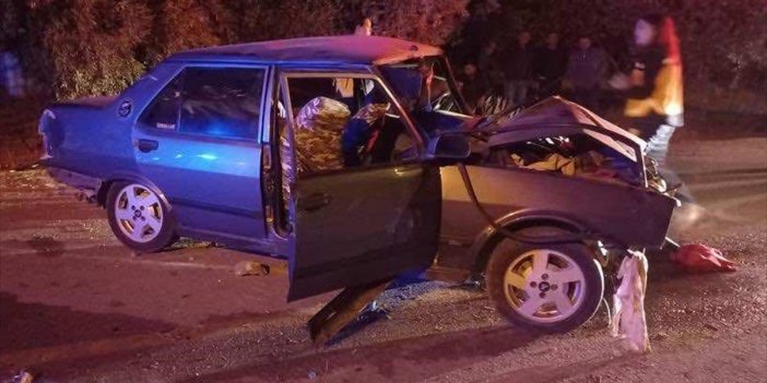 Zeytin ağacına çarpan otomobildeki genç kız öldü, 3 kişi yaralandı