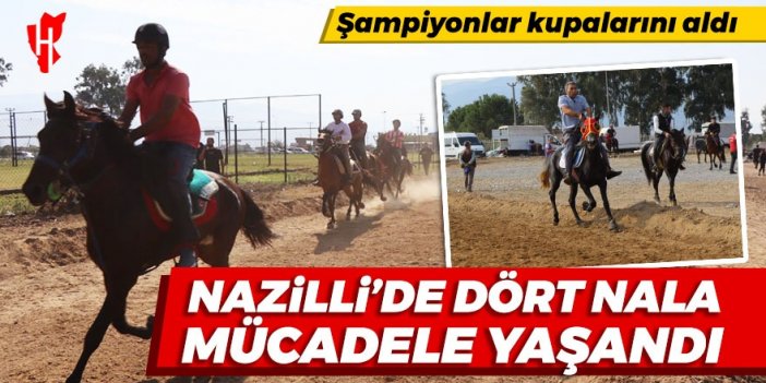 Nazilli'de dört nala mücadele: Şampiyon rahvan atlar birincilik için yarıştı