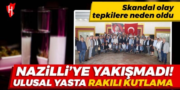 Dünya Filistin'e ağlıyor, Nazilli'de kadehler kalkıyor!