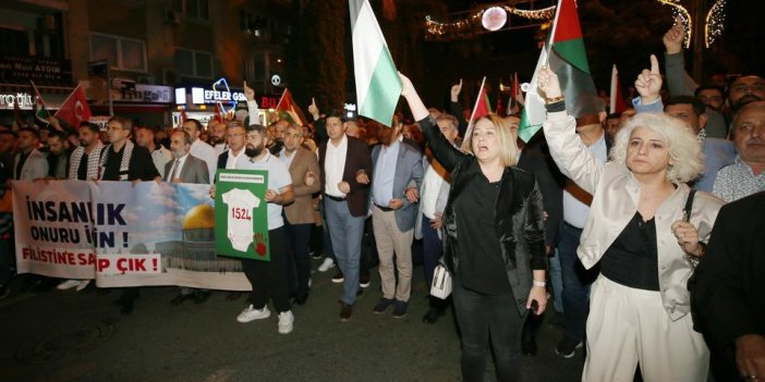 Aydın'da İsrail'in Gazze'deki saldırıları protesto edildi