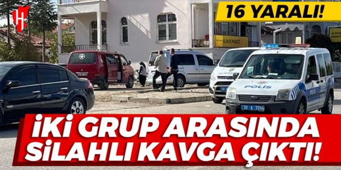 Sokak ortasında 2 grup arasında silahlı kavga: 16 yaralı