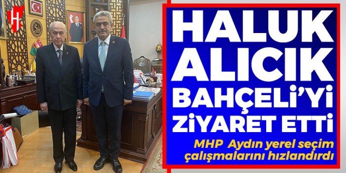 MHP Aydın yerel seçim çalışmalarını hızlandırdı: Haluk Alıcık, Devlet Bahçeli'yi ziyaret etti