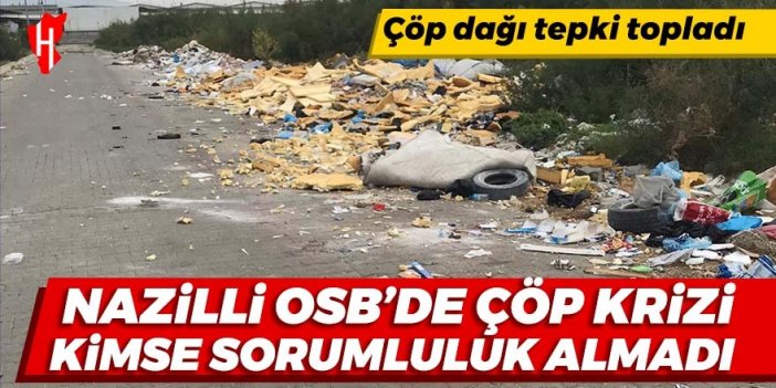 Nazilli OSB’de çöp krizi: Kimse sorumluluk almadı