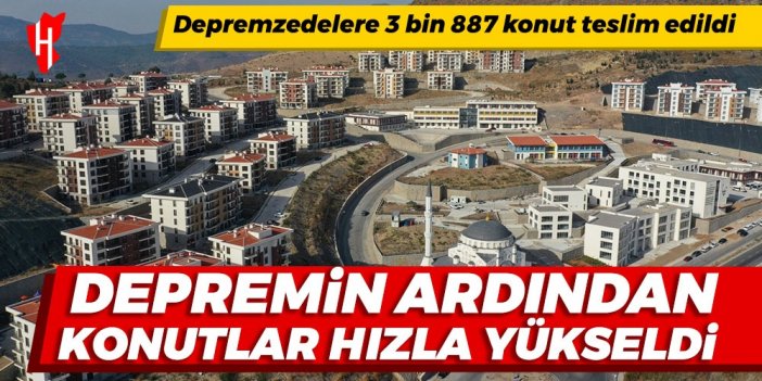 Bakanlık açıkladı: Depremzedelere 3 bin 887 TOKİ konutu teslim edildi