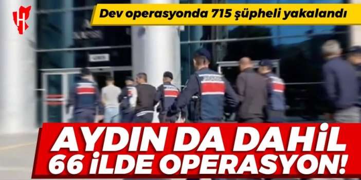 Aydın da dahil 66 ilde silah kaçakçılığı operasyonu: 715 şüpheli yakalandı