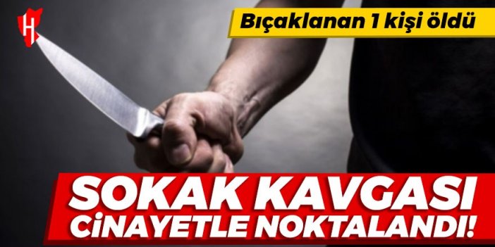 Sokak kavgası cinayetle noktalandı: 1 kişi bıçaklanarak öldürüldü