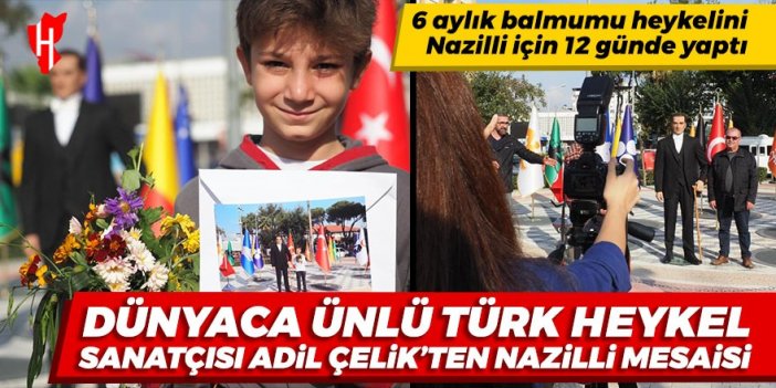 Dünyaca ünlü Türk heykel sanatçısı Adil Çelik’ten Nazilli mesaisi