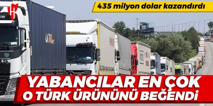 Yabancılar en çok o Türk ürününü beğendi: İhracattan 435 milyon dolar kazandırdı