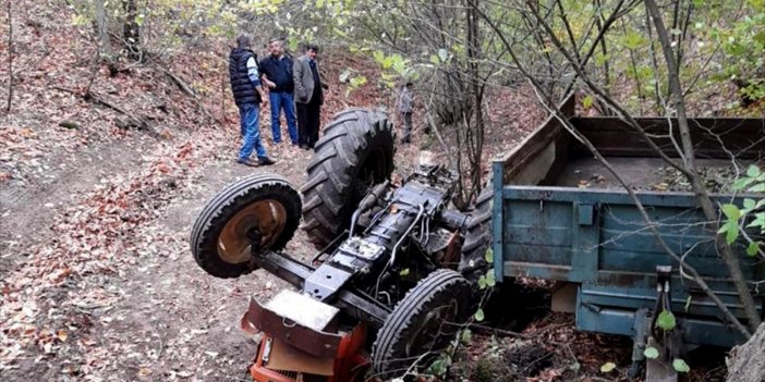 Traktörün altında kalan adam feci şekilde öldü!