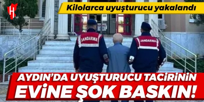 Aydın'da uyuşturucu tacirinin evine şok baskın!