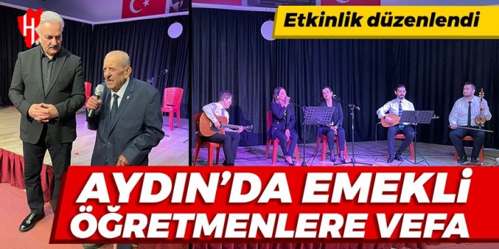 Aydın'da emekli öğretmenlere vefa etkinliği düzenlendi