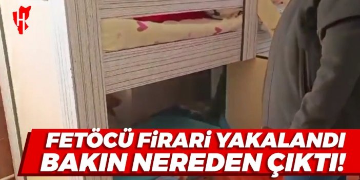 Fetöcü firari yakalandı! Bakın nereden çıktı