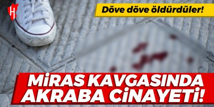 Miras kavgasında akraba cinayeti!