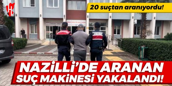 Nazilli’de 24 yıl hapis cezası bulunan kişi tutuklandı: 20 suçtan aranıyordu