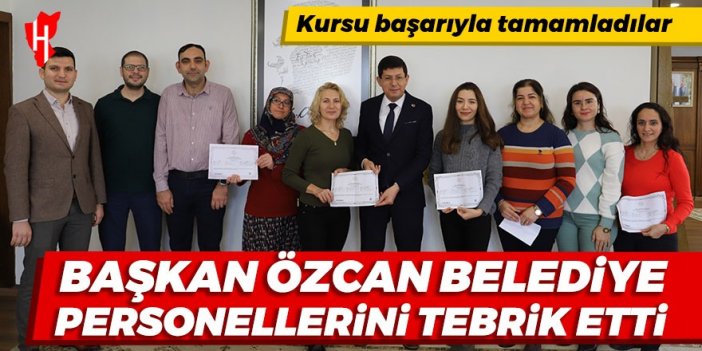 Kürşat Başkan personellerini tebrik etti