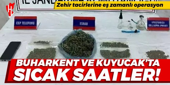 Buharkent ve Kuyucak'ta eş zamanlı uyuşturucu operasyonu: 1 kişi tutuklandı